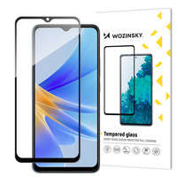 folie sticla ecran Wozinsky Full Glue Sticlă temperată Oppo A17 9H pentru întreg cu ramă neagră