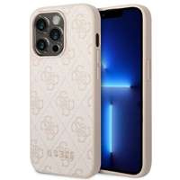 Husa Apple iPhone GUESS 14 Pro Max 4G Metal Gold Logo Pink Hardcase