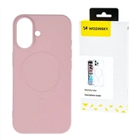 Husa din silicon Wozinsky Husa magnetica Magsafe pentru Samsung Galaxy S25 - Roz