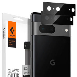 Szkło Spigen Protector de cameră Optik.tr Camera Protector 2-pack Google Pixel 7 Negru