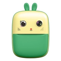 Mini imprimanta termica pentru copii cu camera si camera video - verde