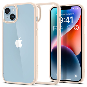Husa Spigen Ultra Hybrid iPhone 14 Plus Bej cu nisip