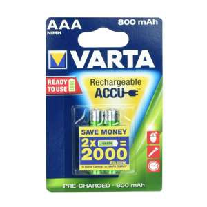 Baterie vARTA reîncărcabilă R3 800 mAh (Aaa) 2 bucăți.