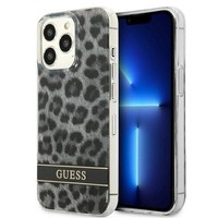 Husa GUESS Apple iPhone 13 13 Pro Leopard Grey Hardcase