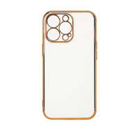Case husa Culoare de iluminare pentru Samsung Galaxy A12 5G cu capac de gel cu ramă aurie albă