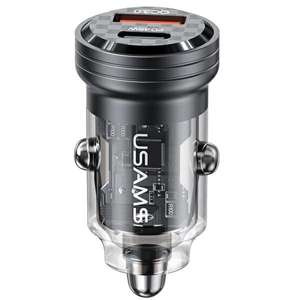 USAMS Charg. sam. C35 USB+USB-C 45W Fast Charge negru/negru CC175CC01 (US-CC175)