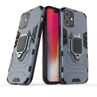 Inel Armor blindat hibrid husa capacul + magnetic suport iPhone 12 mini albastru