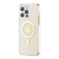 Husa Mag Husa iPhone MagSafe Kingxbar Pqy Geek Series netic 14 Plus Gold Case