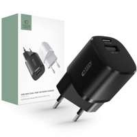 Husa TECH-PROTECT C20W MINI ÎNCĂRCĂTOR DE REȚEA CU 2 PORTURI PD20W/QC3.0 NEGRU