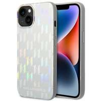 Husa Apple iPhone KARL LAGERFELD 14 Plus Monogram Iridescent Silver Hardcase