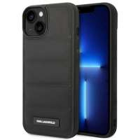 Husa iPhonecase Karl Lagerfeld KLHCP14MPSQAK 14 Plus 6.7" negru/negru cu logo alungit Puffy Elongated Logo