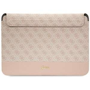 Manșon Guess GUCS14PS4SGP 14" roz/roz 4G Stripe Logo metalic