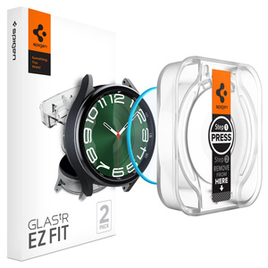 Folie sticla Spigen Glas.tr "ez-fit" pachet de 2 bucăți Galaxy Watch 6 Classic (47 mm) transparent