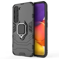 Husa Armor Husa Suport MagInel pentru Samsung Galaxy S23 Armoured Cover netyczny Ring Black Case