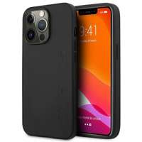 Husa iPhonecase AMG AMHCP14XDOLBK 14 Pro Max 6.7" negru/negru din piele tare cu ștampilă la cald AMG AMHCP14XDOLBK