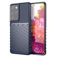 Thunder Case flexibil blindat flexibil husa acoperire Samsung Galaxy S22 Ultra albastru