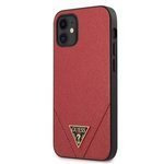 Case GUESS Apple iPhone 12 Mini Saffiano GUHCP12SVSATMLRE Red Hardcase