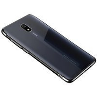 Culoare clară case capacul de gel husa cu cadru metalic Xiaomi Redmi 8A negru
