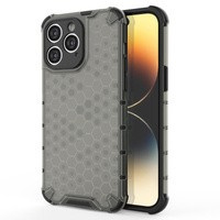 Husa husa iPhone Honeycomb 14 Pro carcasă hibridă blindată negru Case