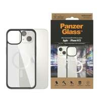 HusaCase MagSafe iPhone PanzerGlass Clear 14/13 6.1" Antibacterian negru/negru 0413