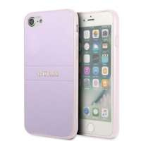 Husa iPhonecase Guess Guhci8psasbpu 7/8 / Se 2020 / Se 2022 Hard Purple/purpuriu Saffiano Hot Stamp & Metal Logo Case