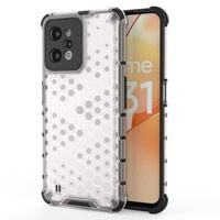 husa Husă blindată Honeycomb cu ramă de gel Realme C31 transparent