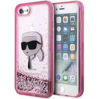 Husa iPhonecase Glitter Karl Lagerfeld KLHCI8LNKHCP 7/8/ SE 2020/2022 roz/roz tare Karl Head Case