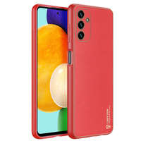 Husa eleganta Dux Ducis Husa din piele ecologica pentru Samsung Galaxy A13 5G rosie