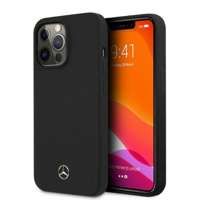 Husa iPhonecase Mercedes MEHMP13XSILBK 13 Pro Max 6.7" negru/negru silicon dur MagSafe