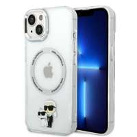 iPhonecase Karl Lagerfeld KLHMP14MHNKCIT 14 Plus 6.7" transparent tare Iconic Karl&Choupette MagSafe
