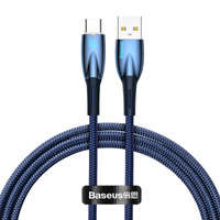 Baseus cablu Seria Glimmer pentru încărcare rapidă USB-A - USB-C 100W 480Mbps 1m albastru
