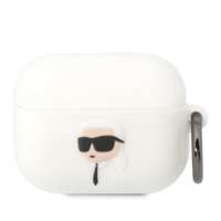 Karl Lagerfeld KLAPRUNIKH AirPods Pro capac alb/alb Silicon Karl Head 3D