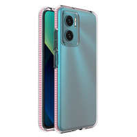 Case husanou Primăvară Xiaomi Redmi Redmi Note 11E / Redmi 10 5G / Redmi 10 Prime+ 5G / Poco M4 5G siliko cover cu cadru roz strălucitor