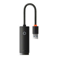 Baseus Adaptor de rețea extern USB-A Lite Series - RJ-45 1Gbps (1000Mbps) negru (WKQX000101)