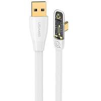 Cablu USAMS înclinat USB la USB-C PD 6A 66W cu încărcare rapidă Iceflake Series 1,2 m alb/alb SJ585USB02 (US-SJ585)
