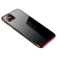 Husa Clear Color case husă din gel husa cu margine metalică Samsung Galaxy S22+ (S22 Plus) roșu Case