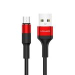 Cablu Braided USAMS MicroUSB 2A 1,2 m U5 SJ224USB02 US-SJ224 Roșu