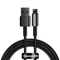 Baseus cablu [DUPĂ RETUR] Tungsten USB - Lightning 2,4 A 1 m negru (CALWJ-01)