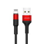 Cablu împletitură USAMS Apple Lightning 2A 1.2m U5 SJ220IP02 US-SJ220 Roșu