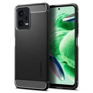 Husa Spigen Rugged Armor MATTE XIAOMI REDMI NOTE 12 5G / POCO X5 5G NEGRU
