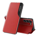 Husa Case husa Eco piele Vizualizare pentru Samsung Galaxy S23 cu flip stand roșu Case