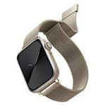 UNIQ strap Dante Apple Watch Seria 4/5/6/7/7/SE 40/41mm. Starlight din oțel inoxidabil