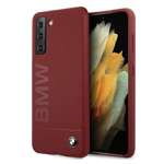 Husa BMW BMW Samsung Galaxy S21 Silicon Signature Logo BMHCS21SSLBLRE Red Hardcase roșu