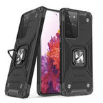 Husa Husa hibrida Wozinsky Ring Armor + Suport magnetic pentru Samsung Galaxy S22 Ultra negru