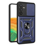 Husa Armor husa Hybrid Camshield pentru Samsung Galaxy A14 Capac blindat pentru camera foto albastru Case
