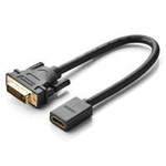 cablu Cablu adaptor Ugreen DVI (mascul) - HDMI (femelă) 0,15 m negru (20118)