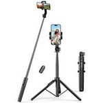 Selfie stick / baston telescopic cu suport și telecomandă Bluetooth de 1,5 m Ugreen LP586 - negru