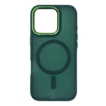 Husa Magnetic Collection MagSafe pentru iPhone 16 Pro Max - verde inchis