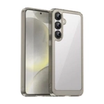 Outer Space Husă Husă din silicon cu cadru de gel pentru Samsung Galaxy S25+ - Transparentă și Neagră