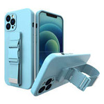 Coardă case gel husa cu lanț cu șnur lanț de lanț iPhone XR albastru